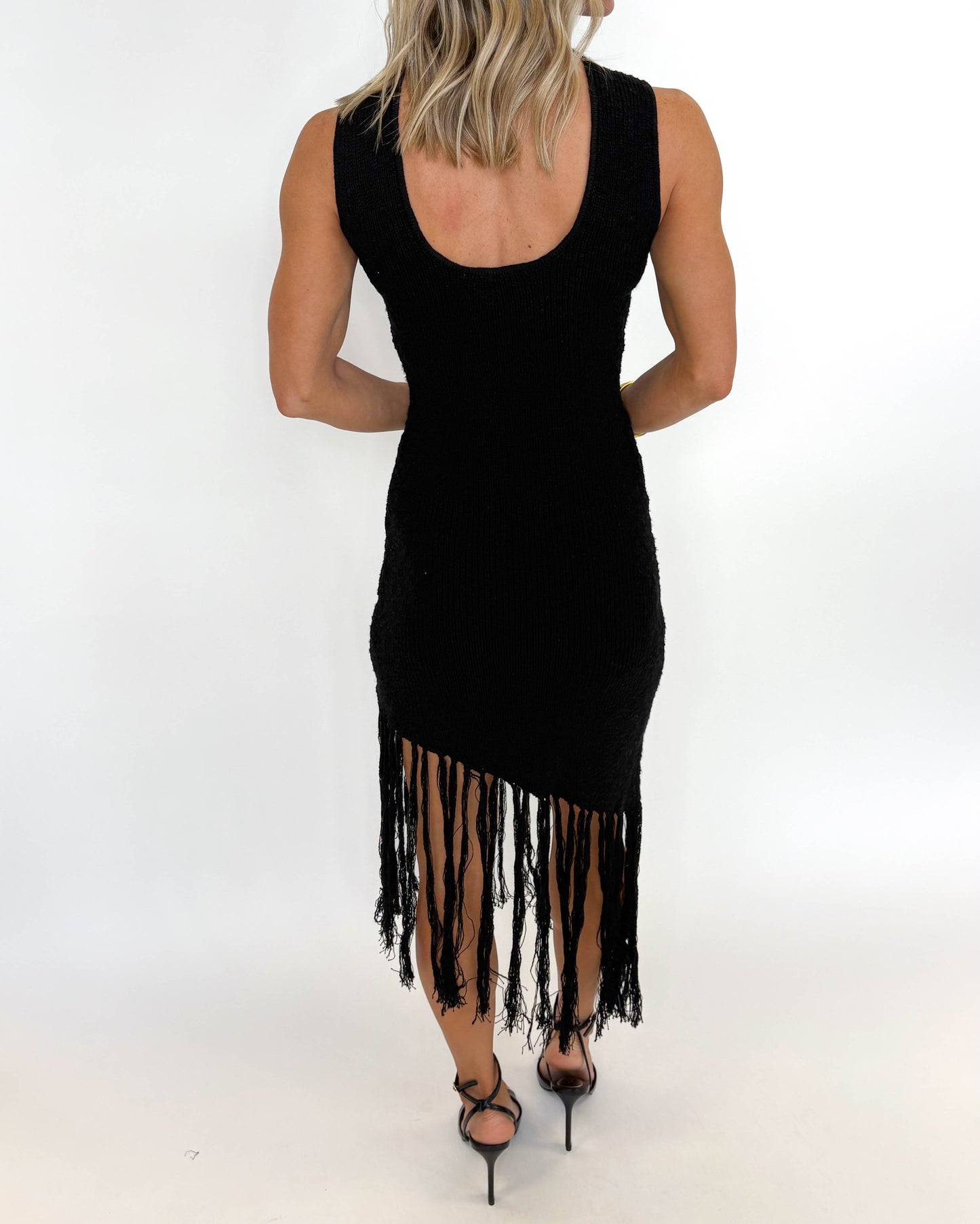 After Hours Fringe Midi Dress
