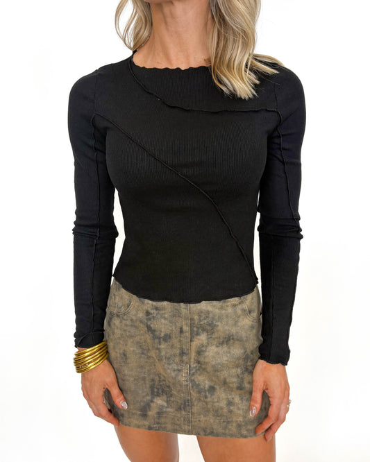 On the Edge Seam Top