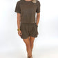 Espresso Faux Suede Set