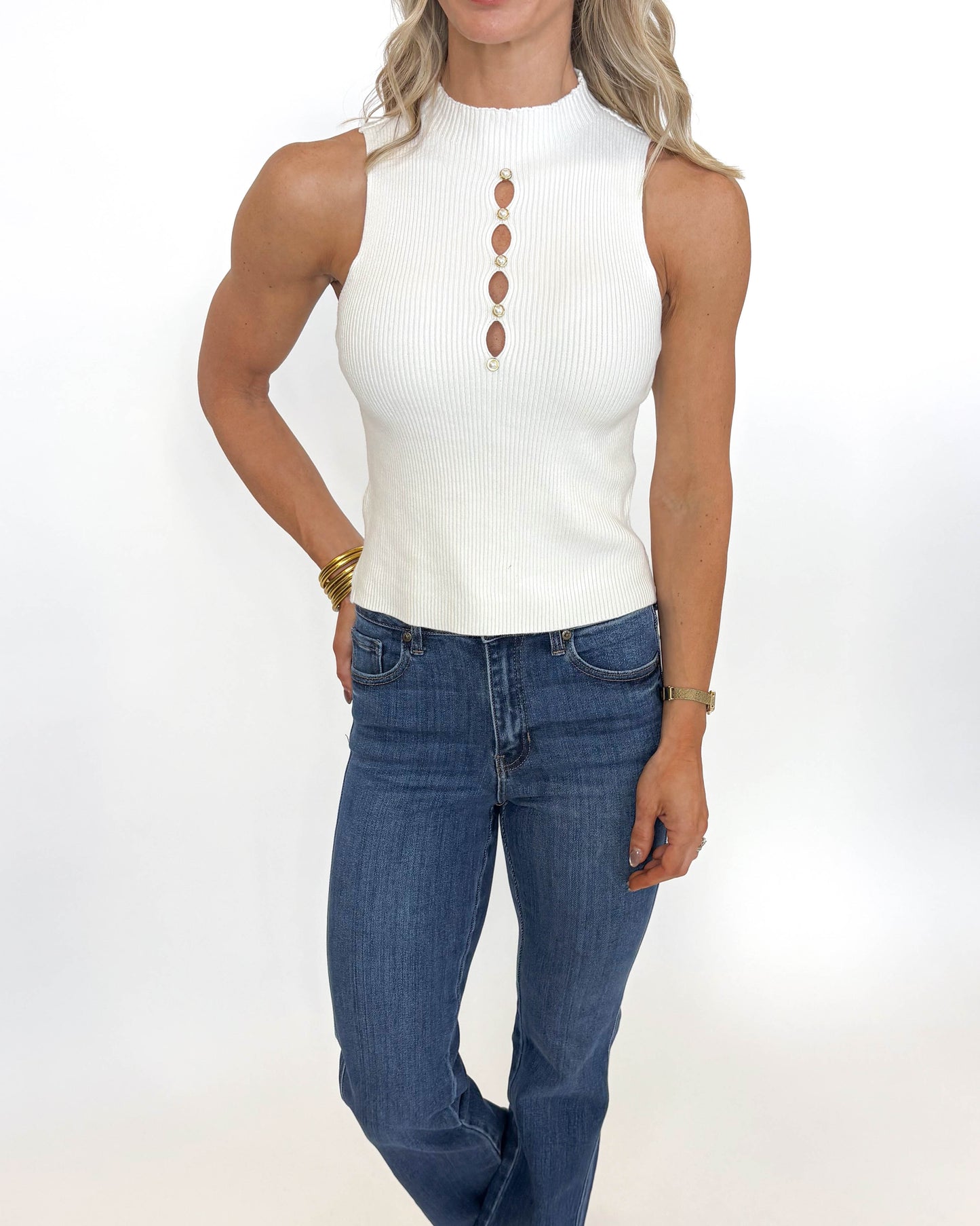 Pearls & Poise Top - 2 COLORS