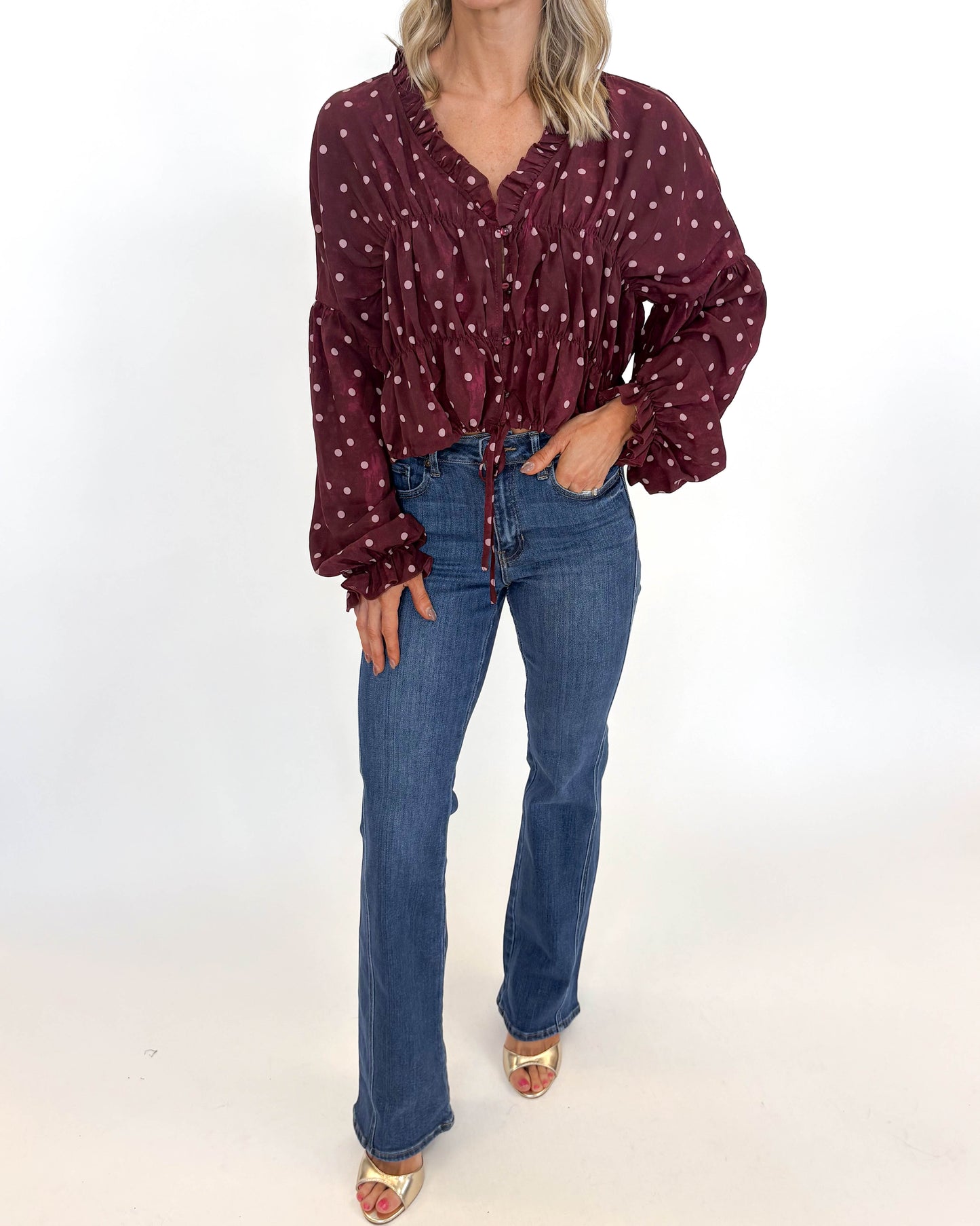 Burgundy Bliss Blouse