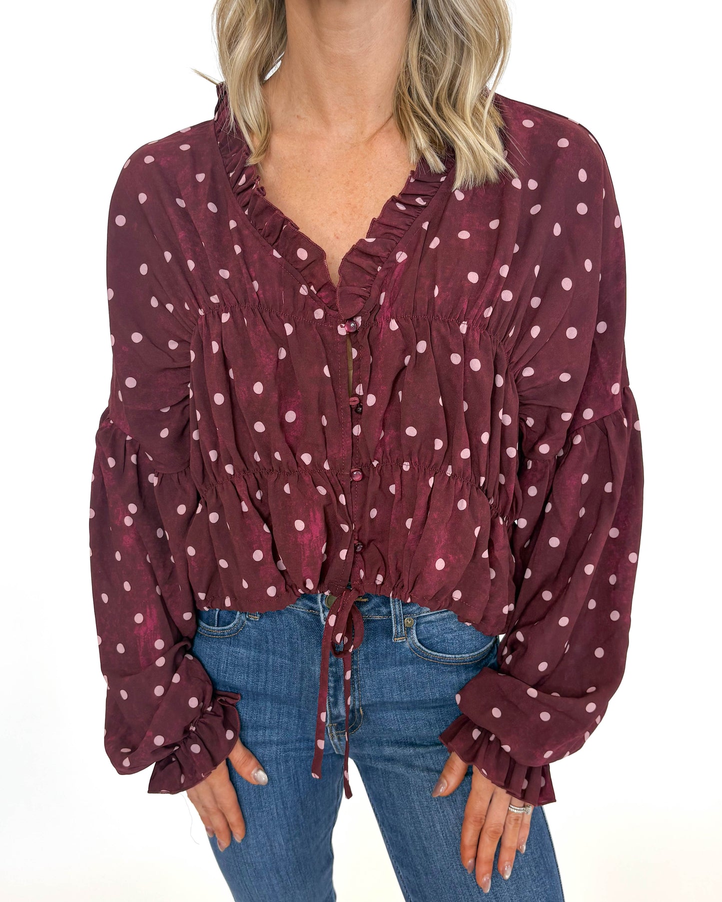 Burgundy Bliss Blouse