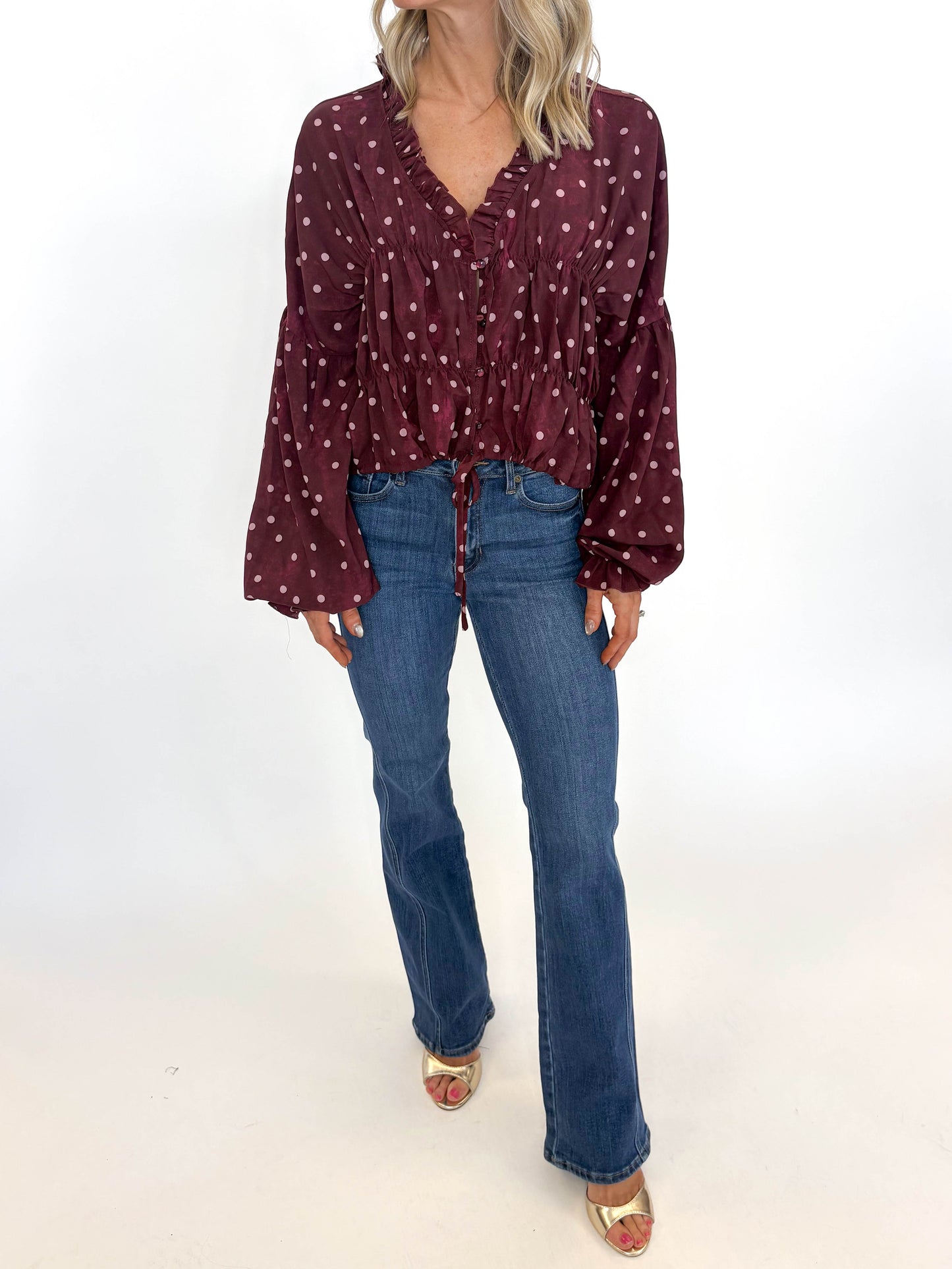 Burgundy Bliss Blouse