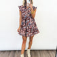 Ruffled Bloom Button-Down Dress