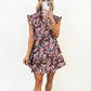 Ruffled Bloom Button-Down Dress
