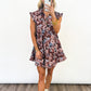 Ruffled Bloom Button-Down Dress