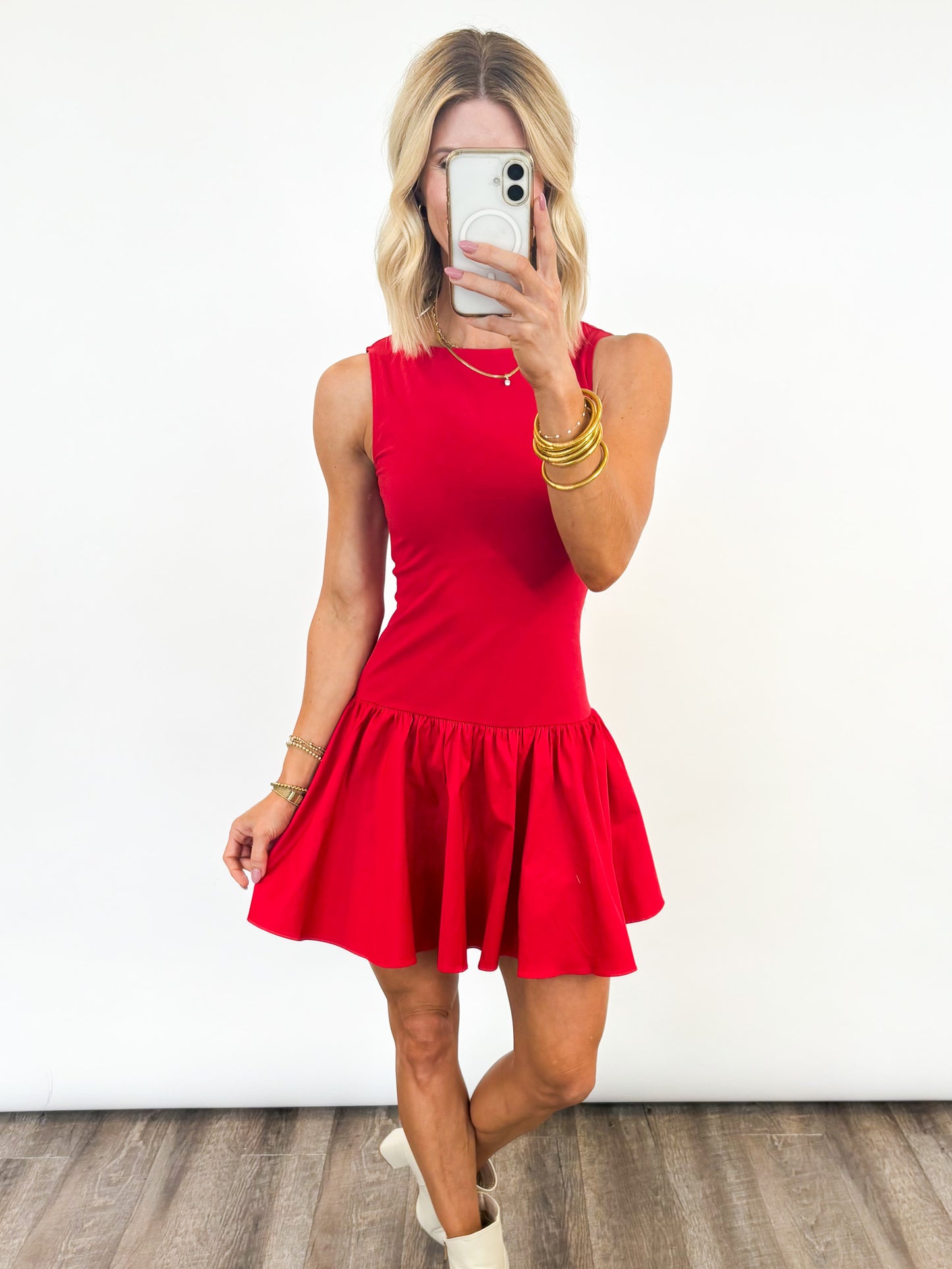 Fired Up Drop-Waist Dress