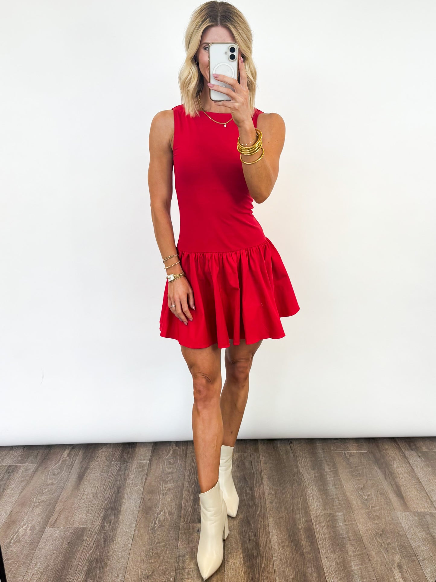 Fired Up Drop-Waist Dress