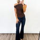 Cocoa Twist Knit Top