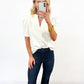 Luxe Edge Faux Leather Top
