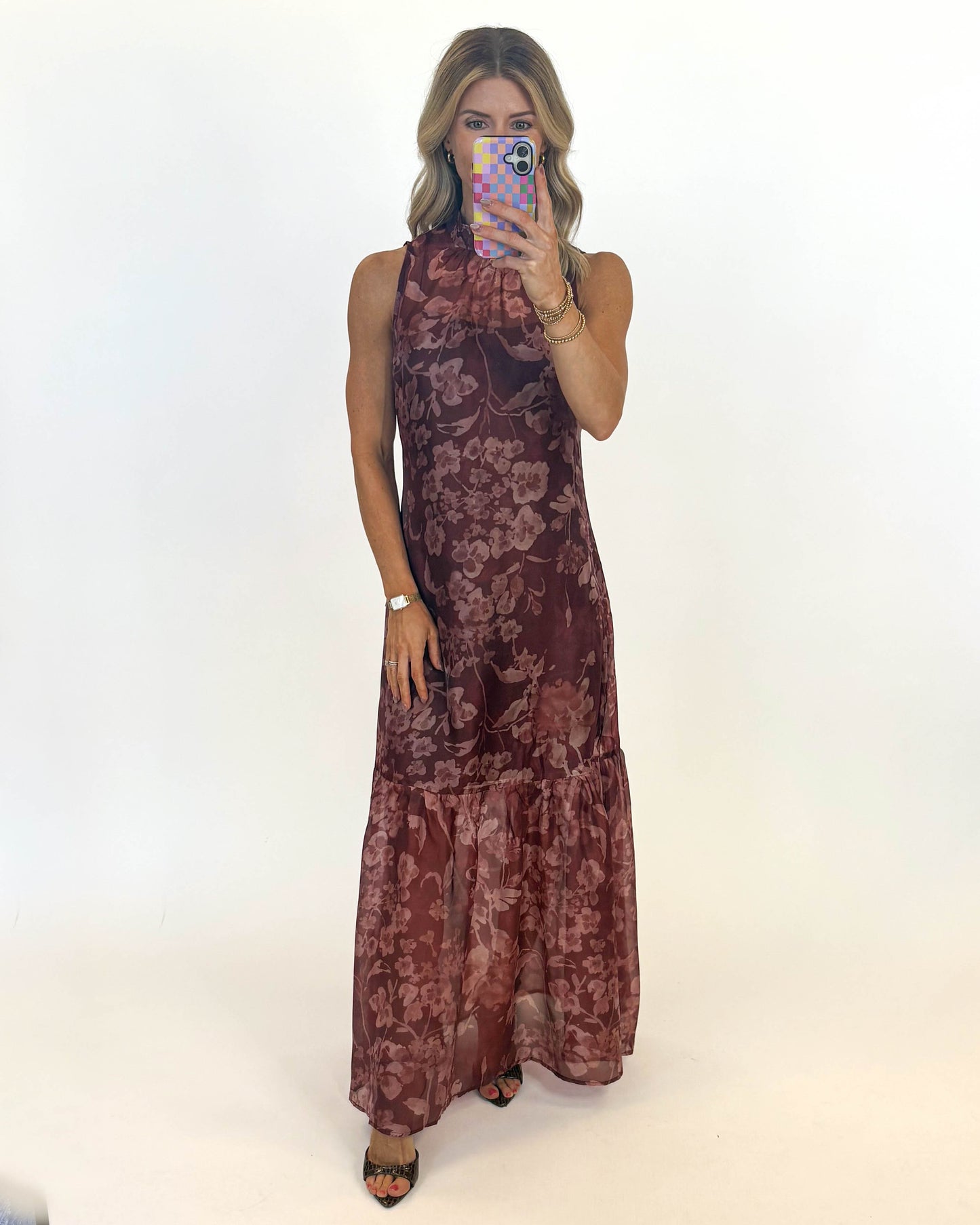 Autumn Bloom Maxi Dress