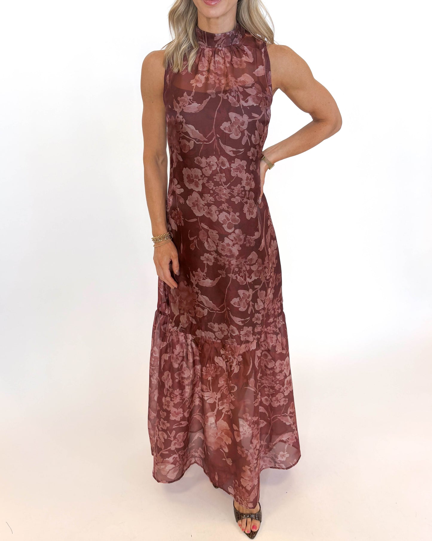 Autumn Bloom Maxi Dress