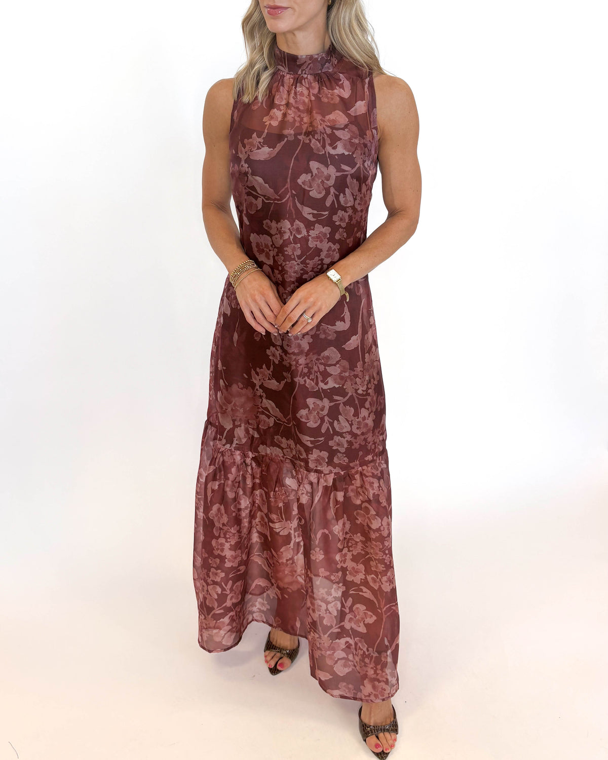Autumn Bloom Maxi Dress