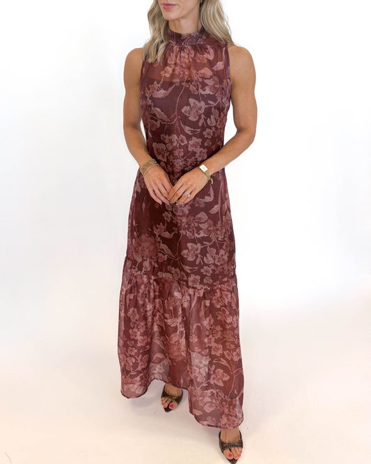 Autumn Bloom Maxi Dress
