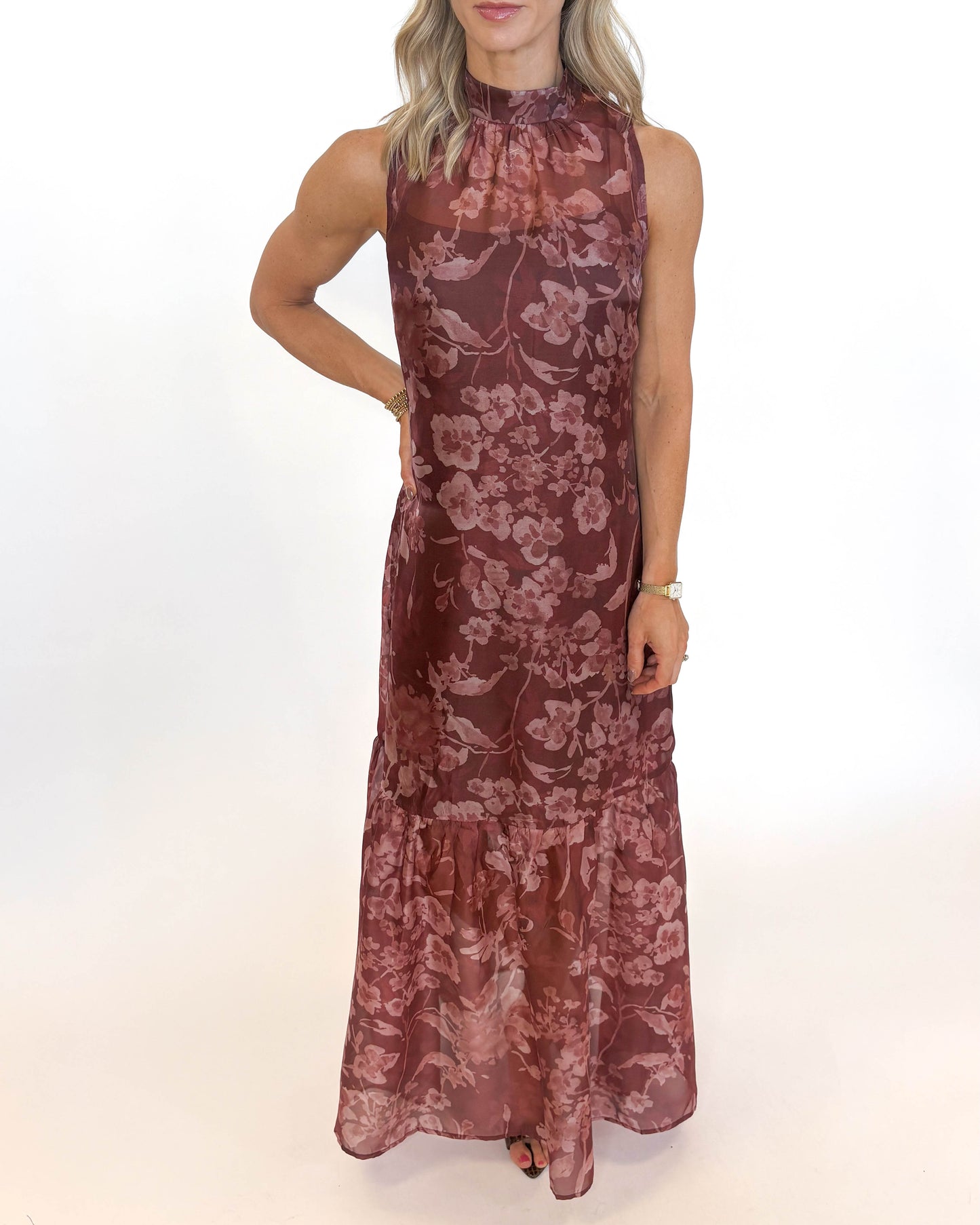 Autumn Bloom Maxi Dress