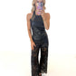 After Hours Faux Leather Halter