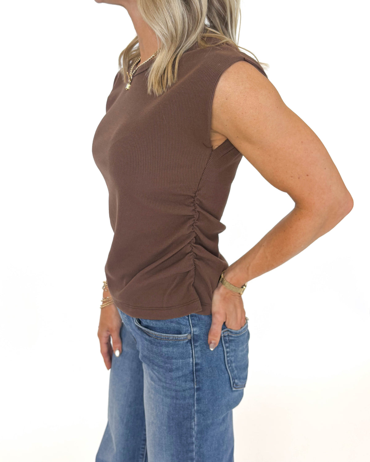 Mocha Mood Ribbed Tank