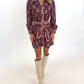 Plum Petals Shirt Dress
