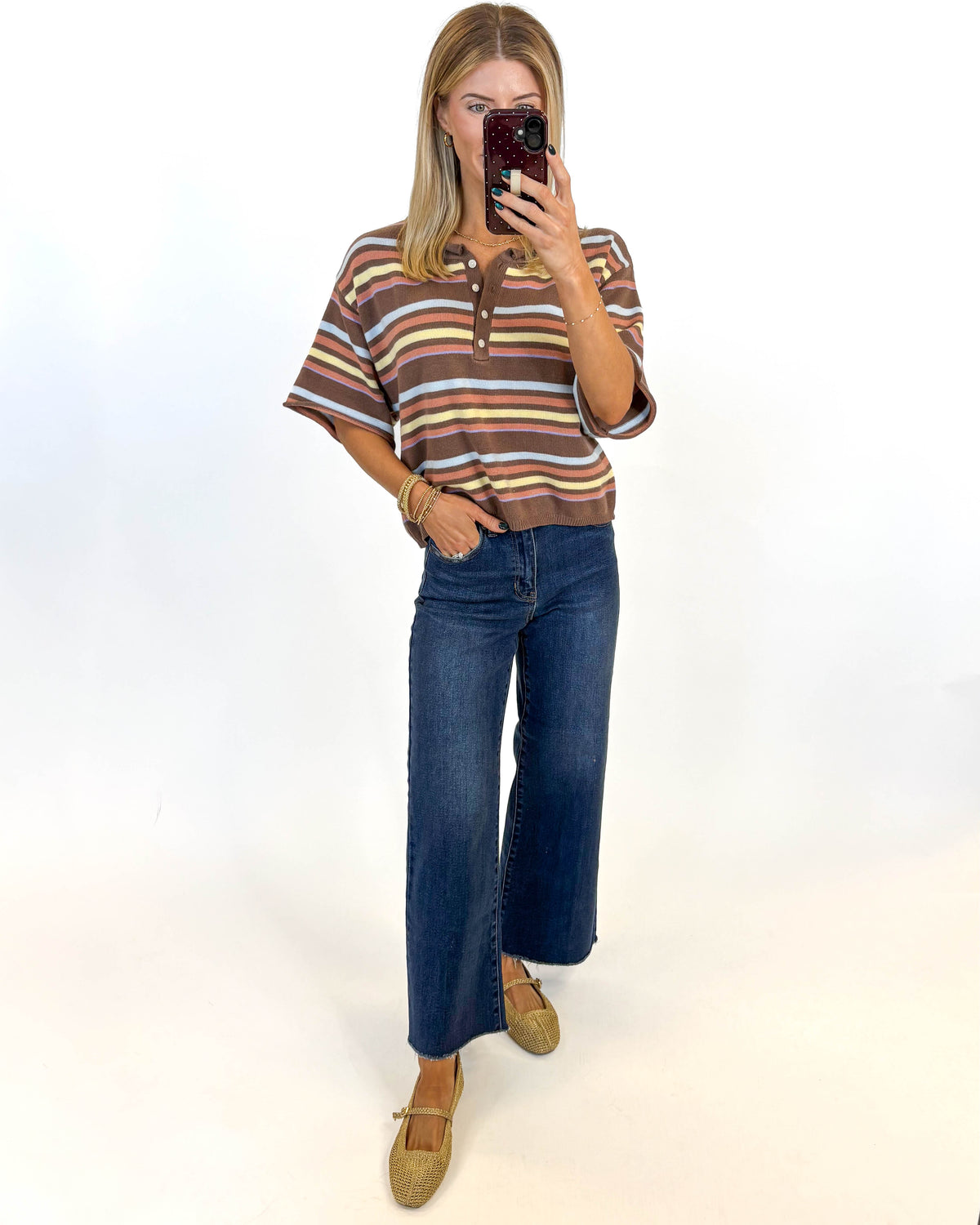 Coffee & Color Striped Sweater
