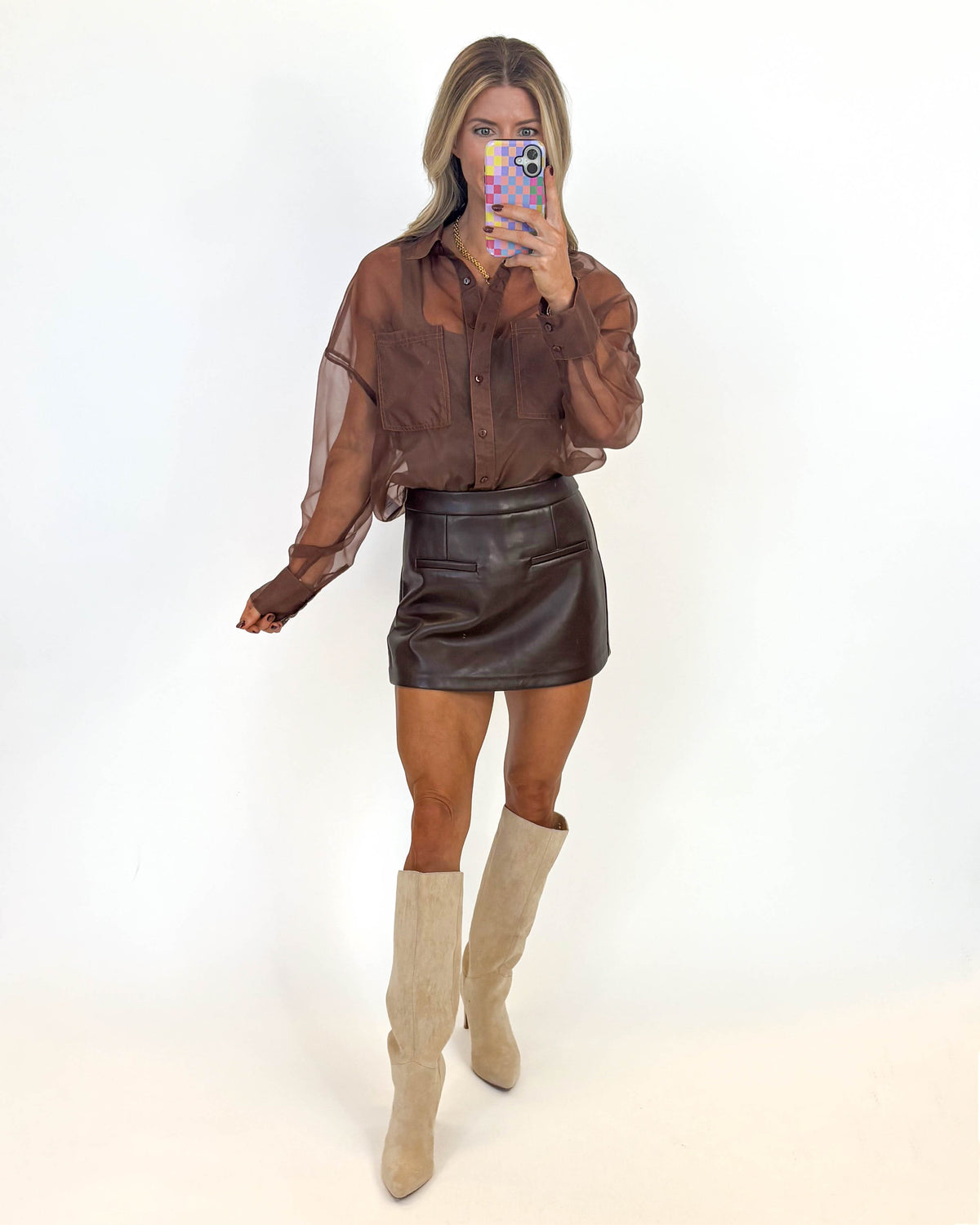 Sheer Intent Organza Top - MORE COLORS
