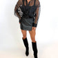 After Dark Faux Leather Skort