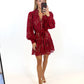 Christmas Romance Lace Dress