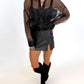 After Dark Faux Leather Skort