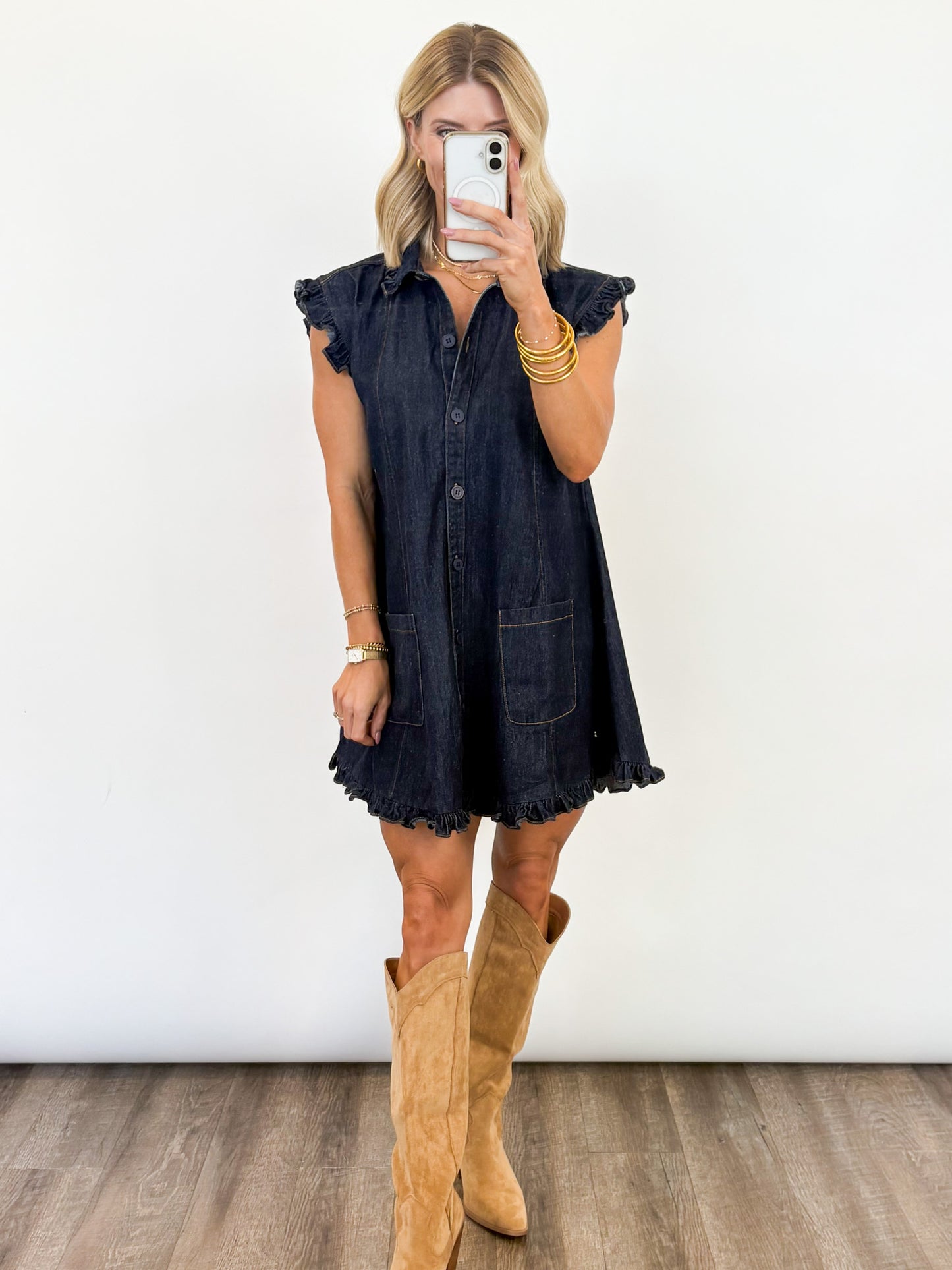 Indigo Charm Denim Dress