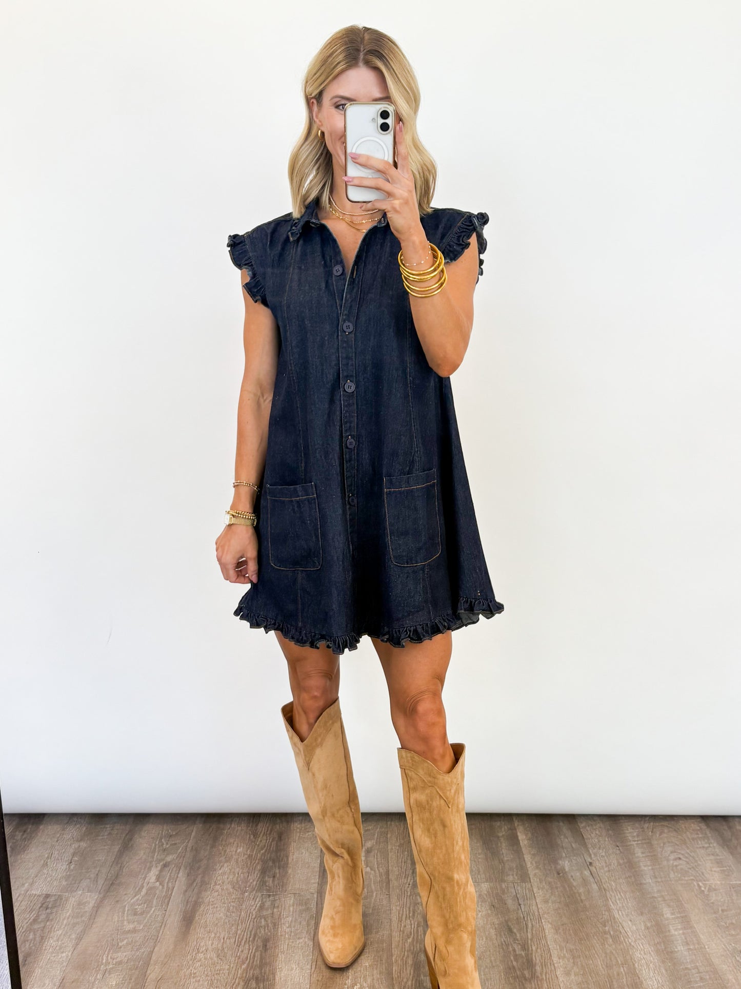 Indigo Charm Denim Dress