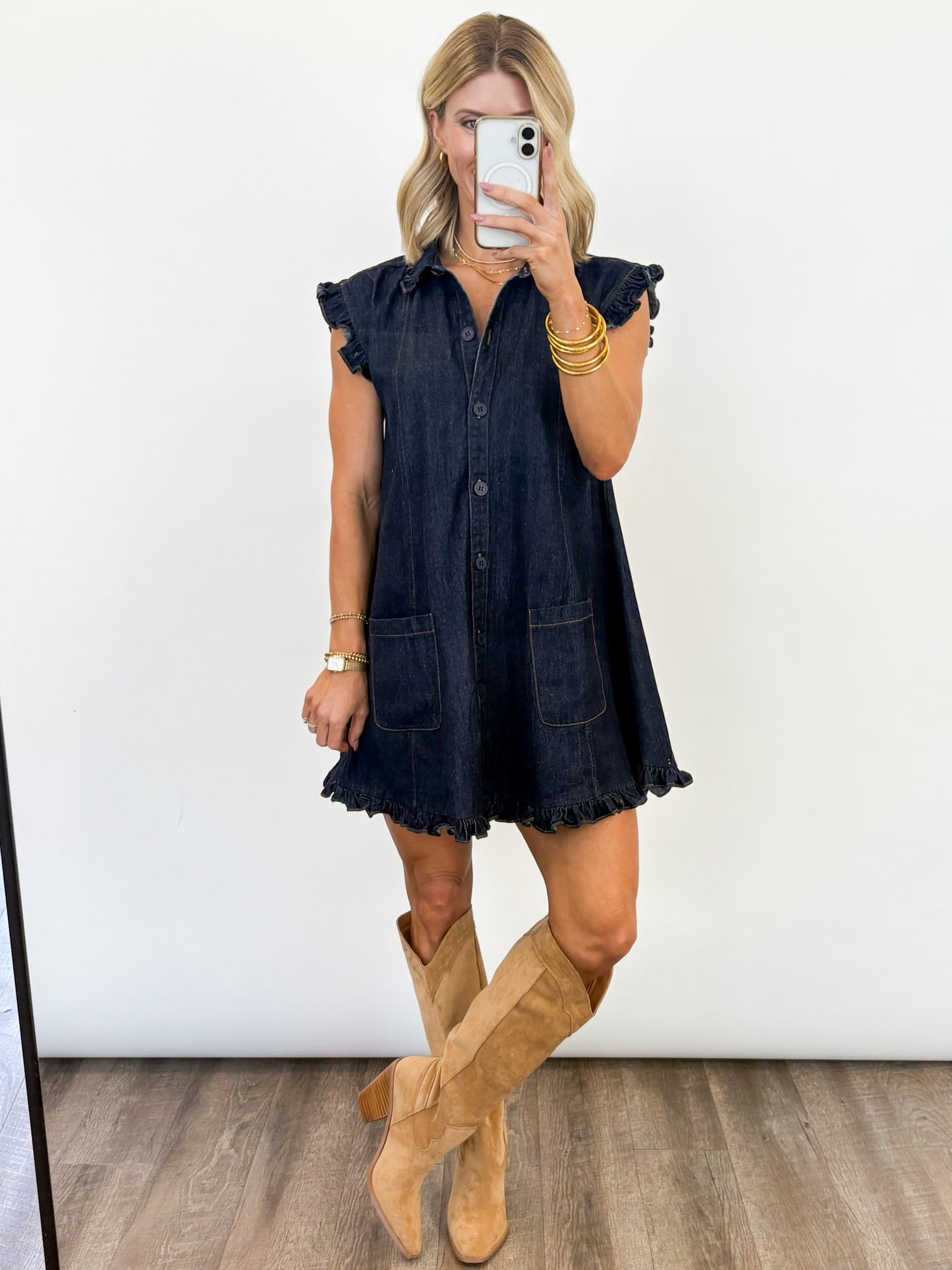 Indigo Charm Denim Dress