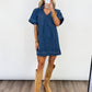 Effortless Edge Denim Dress