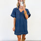 Effortless Edge Denim Dress
