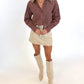 Autumn Market Button-Up Top
