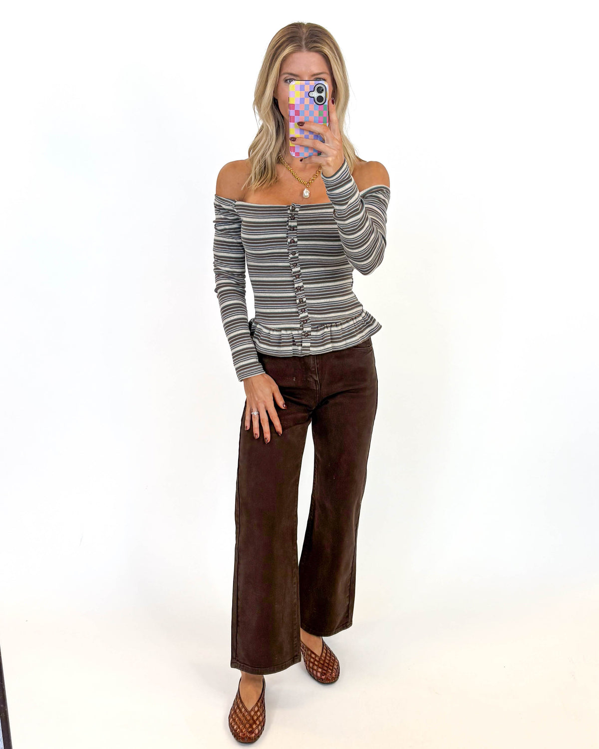 The Cocoa Crush Wide Leg Jeans