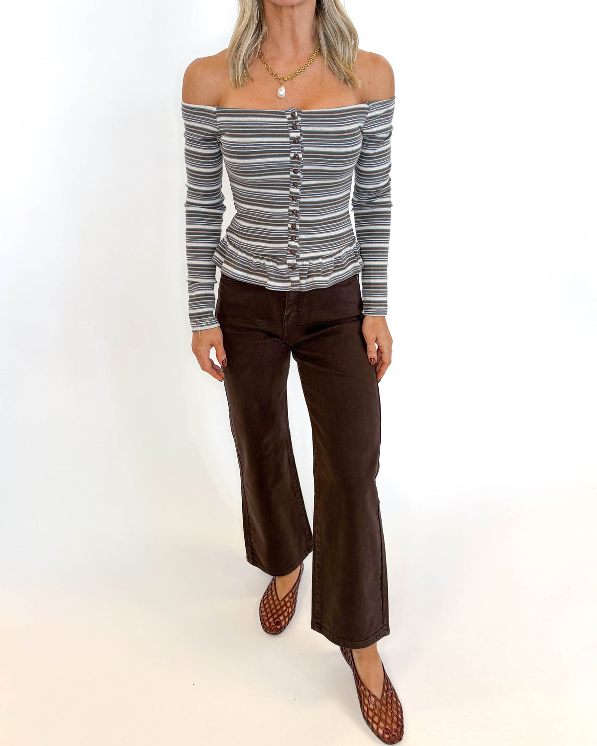 The Cocoa Crush Wide Leg Jeans