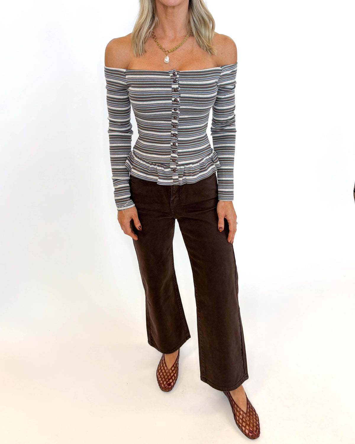 The Cocoa Crush Wide Leg Jeans