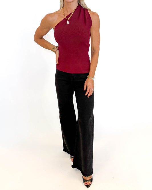 Merlot Moment Ribbed Top