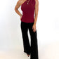 Merlot Moment Ribbed Top