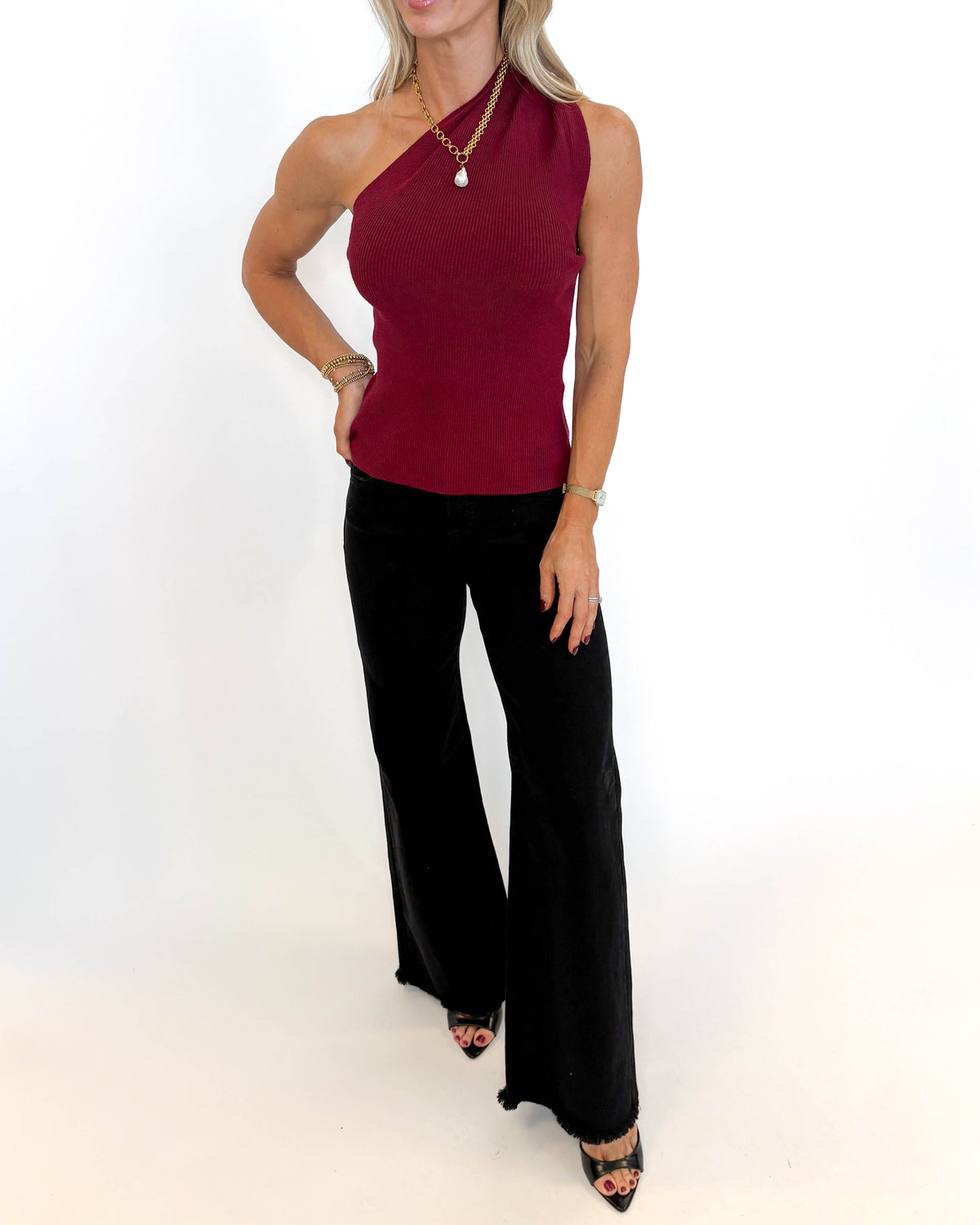 Merlot Moment Ribbed Top