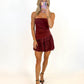 Wine & Lace Mini Dress