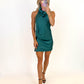 Teal Me More Satin Dress