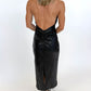 After Midnight Faux Leather Dress