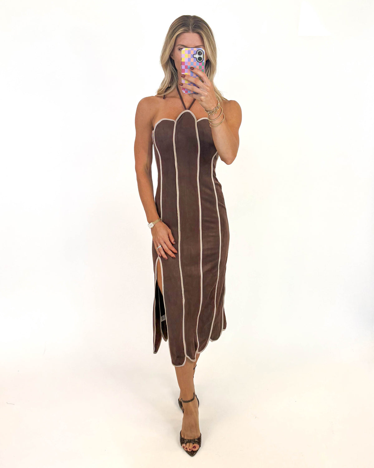 Cocoa Petal Midi Dress