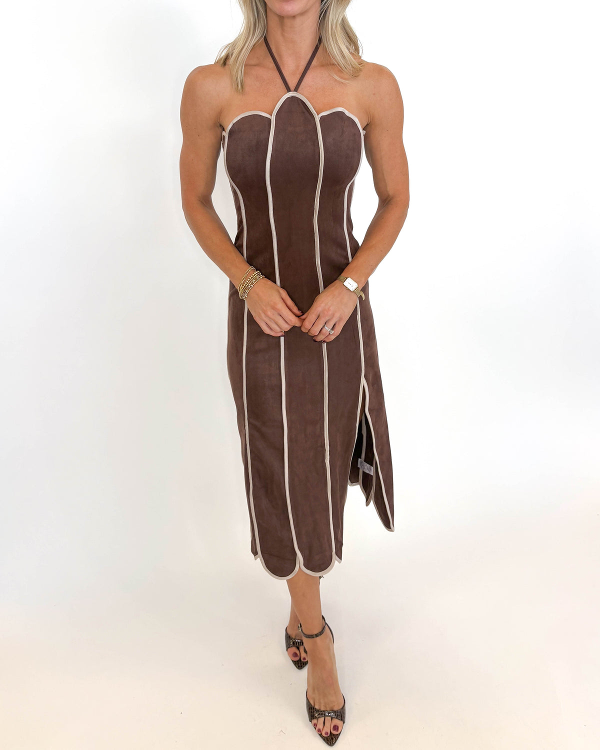 Cocoa Petal Midi Dress
