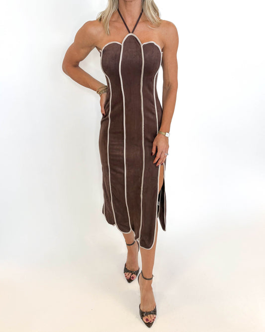 Cocoa Petal Midi Dress