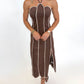 Cocoa Petal Midi Dress