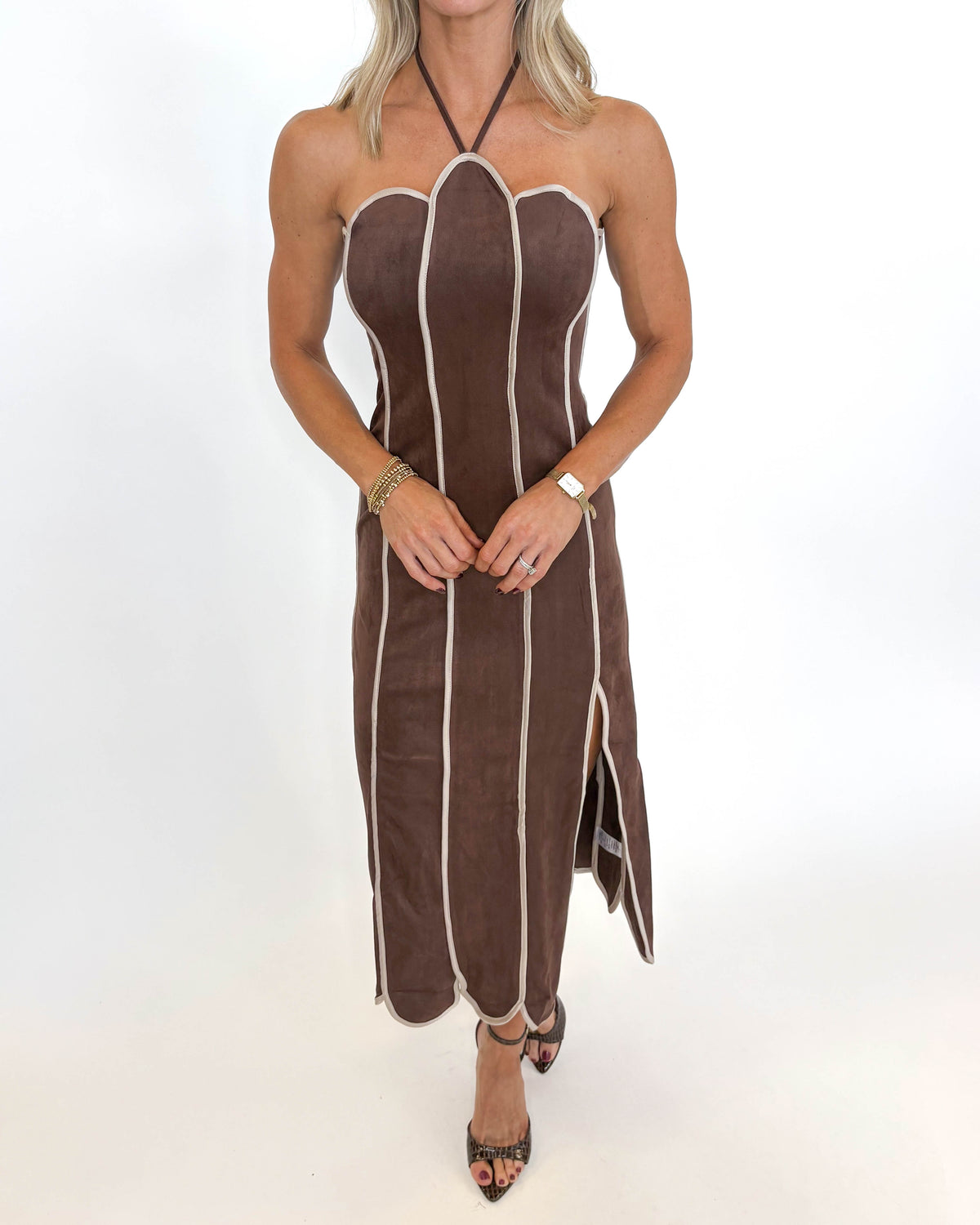 Cocoa Petal Midi Dress