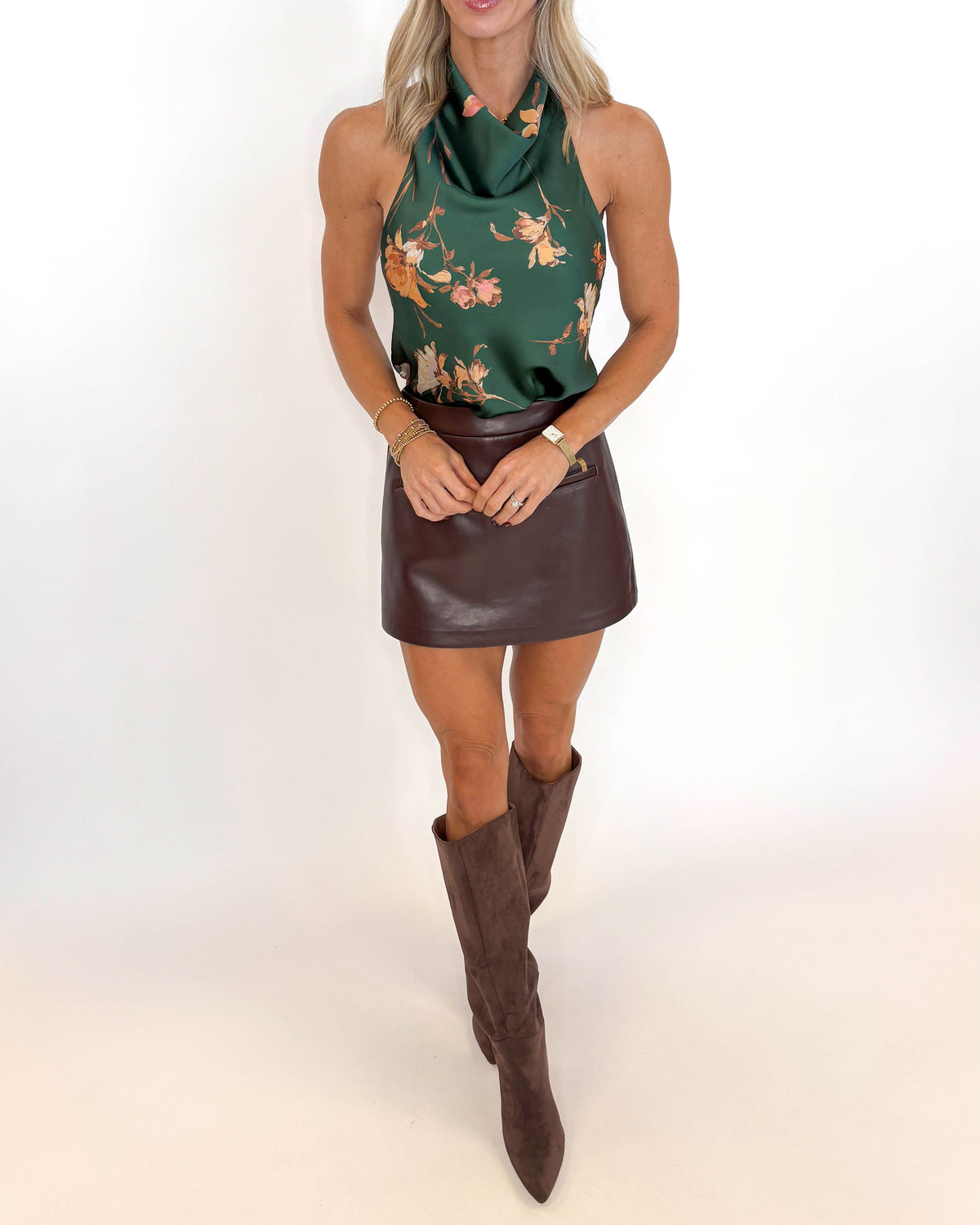 Emerald Garden Halter Top