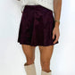 The Flirt Alert Skort - WINE