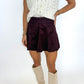 The Flirt Alert Skort - WINE
